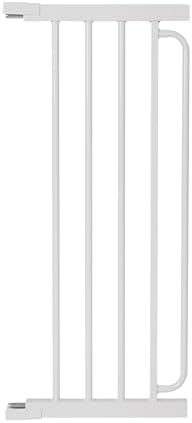 Extra Wide Baby Gate Extension 11.82 Inch Pressure Mounted, Auto Close Child Baby Gates for Doorways No Drill, Walk Through Dog Gate Indoor for The House, White by Unknown