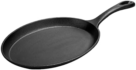 Cast Iron， Pre Seasoned Skillet/Sizzler Oval 13" x 10" W/Handle - Image 2