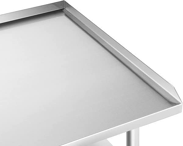 18" x 24" Stainless Steel Equipment Stand with Undershelf NSF - Image 4