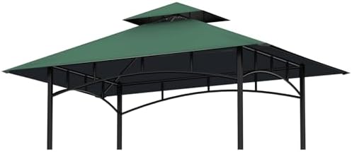 Grill Gazebo Canopy Replacement, 5 x 8 Ft, Green by OIPUNSHLE