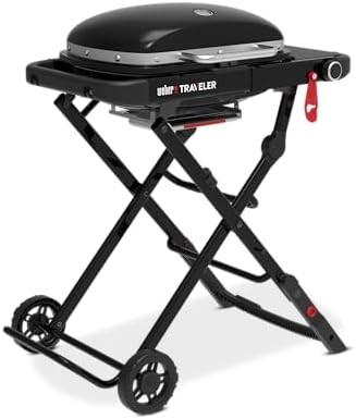 Weber® Traveler® Compact Portable Gas Grill for Outdoor Cooking, Propane - Image 3