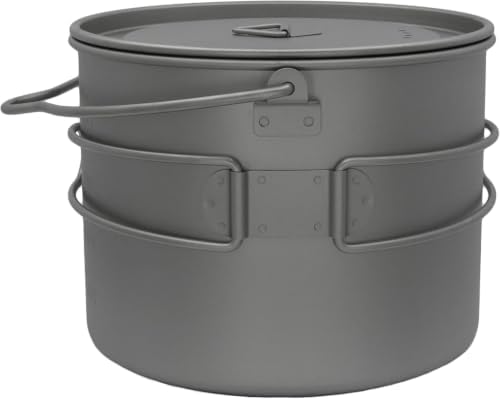 Kuvik 1600ml (54 oz) Titanium Pot with Bail Handle - Ultralight and Compact - Image 4