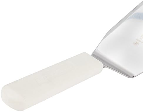 Dexter Russell S285-3 Sani-Safe 16433 Hamburger Turner, 4" x 3" Heavy-Duty Solid Stainless Steel Beveled Offset Blade, Grill Spatula with Textured Polypropylene White Handle, NSF Certified, USA Made - Image 5