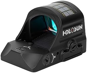 HOLOSUN 407C/507C-X2 Series, 2 MOA Dot, 32 MOA Circle Dot Options, 7075 Aluminum, Open, Solar, Shake Awake, RMR Footprint (Red or Green Reticle) (Black, Burnt Bronze) - Image 5