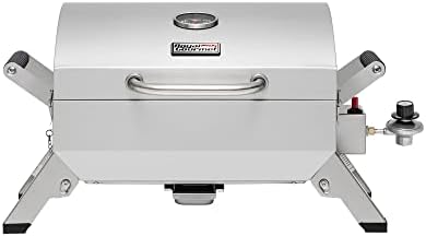 GT2001 Stainless Steel Portable Grill Silver by GrillsHouse