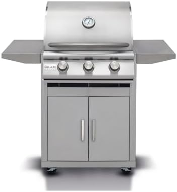 Blaze Outdoor Kitchen Grill | 25-inch Freestanding Propane Gas Grill | 3 Burner Barbecue | Premium BBQ | Commercial Grade Grilling Experience | Best in Class Warranty | Prelude LBM by Blaze