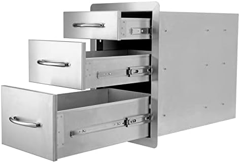 Stanbroil Triple Access Drawers for Outdoor Kitchen, 304 Stainless Steel - Image 2