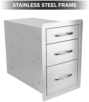 Stanbroil Triple Access Drawers for Outdoor Kitchen, 304 Stainless Steel - Image 4