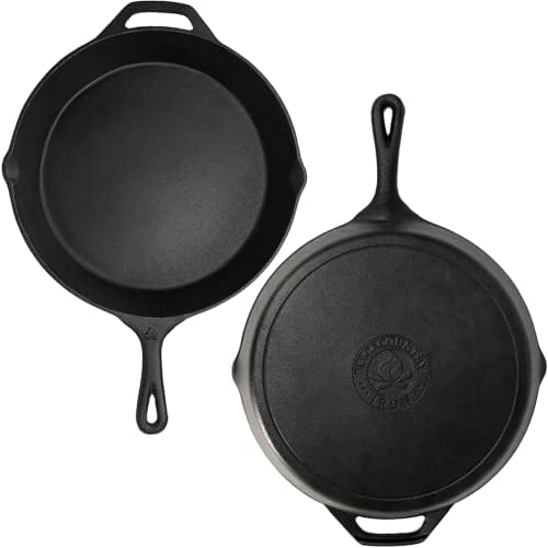 10-1/4 Inch Round Medium Pre-Seasoned Cast Iron Skillet - Image 3