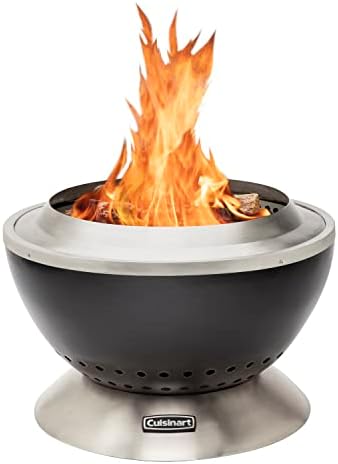 Cuisinart Outdoor Fire Pit, Cleanburn Smokeless System, Wood Burning, 24" by Cuisinart