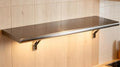 Concession Shelf 48"L x 12"W，22 gauge ASTM 304 Stainless Steel Folding Serving Food Shelves ，Wall Mount Shelving , Stainless Steel Shelf For Food Truck, grill area,BBQ working table, Restaurant .NSF by Picesa