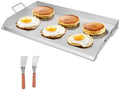 VEVOR Stainless Steel Griddle, 36x22 inch Universal Flat Top Rectangular Plate, Gas Grill Griddle for BBQ Grill, Teppanyaki, Portable Family Cookware with Handle, for Camping Tailgating Party by VEVOR