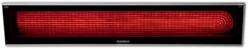 Bromic Platinum Smart Heat 3400W Electric Patio Heater - Radiant Infrared, 208V, Black Finish - BH0320021 by BromicHeating