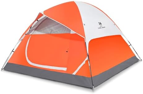 CAMEL CROWN Tents for Camping 2/3/4/5 Person Camping Dome Tent, Waterproof,Spacious, Lightweight Portable Backpacking Tent for Outdoor Camping/Hiking by CAMELCROWN