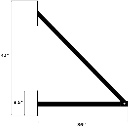 ALEKO Slide-Extension Sliding Gate Bracket 43 x 36 Inches - Image 6