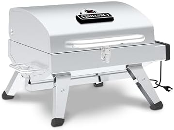 GrillPro 201119 GrillPro Table Top Portable Electric Grill in Stainless Steel - Image 3