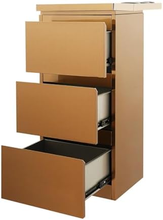 Outdoor Kitchen Drawers18 W x 32.7" H x 11.8" D Flush Mount Access 3-Drawer BBQ Stainless Steel Drawers BBQ Island Drawers for Outdoor Kitchens or BBQ Island Patio Grill Station (Rose Gold/3 Layer) - Image 7