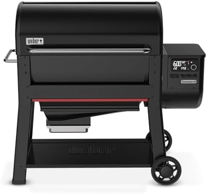 Weber Searwood™ XL 600 Wood Pellet Smoker Grill, 36 inches – Wi‑Fi & Bluetooth‑Enabled Outdoor Grill for Smoking, Searing, Rapid React PID & Cooking up to 600°F, Black by Unknown