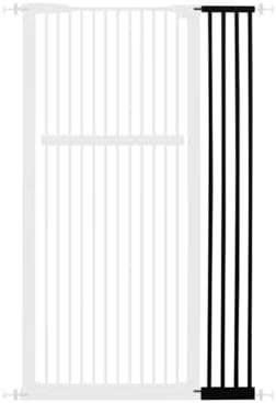 Lumizone 55.12" Extra Tall Pet Gate Extension Kit 8.27" Wide Black by Lumizone