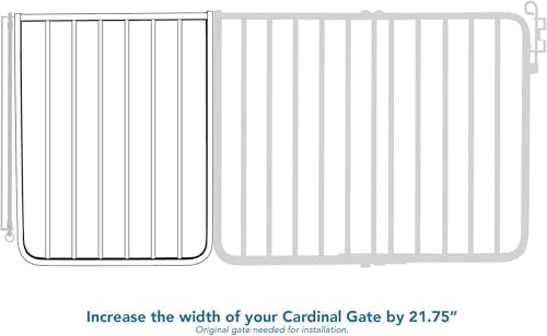 Cardinal Gates BX2 21.75 in Baby Gate Extension, Brown - Image 3