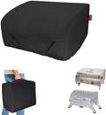 24" Walk-with Portable Tabletop Grill Cover with Overlapping Opening for Carry Without Removing, Waterproof 600D BBQ Grill Cover for Cuisinart CGG-306, Royal Gourmet GT1001, Pit Boss 75275 by CoverGeny