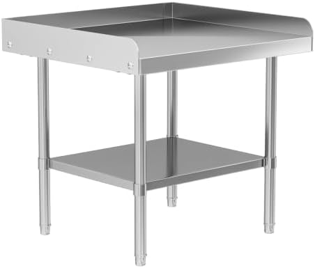Stainless Steel Equipment Stand, 24 x 24 x 26 Inch Work Table by Chingoo