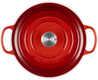 Le Creuset Enameled Cast Iron Round Dutch Oven, 5.5 qt., Cerise/Crucible - Image 2