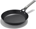 OXO Outdoor Pre-Seasoned Carbon Steel 8" Frying Pan Skillet, Detachable Handle for Easy Storage, Indoor Use, Nonstick with Use, Induction Suitable, Oven & Broiler Safe,Browning, Grill,Sear,Saute,Black by Unknown