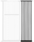 Lumizone 55.12" Extra Tall Pet Gate Extension Kit 16.73" Wide Black by Lumizone