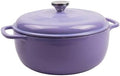 Lodge Essential Enamel Cast Iron Dutch Oven, 6 Quart, Lilac by Lodge