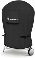 Porch Shield 18 inch Outdoor Charcoal Kettle Cover 23" Dia x 33" H, Black by PorchShield