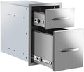 Outdoor Kitchen Drawers 13" W x 20" H x 21" D Built-in BBQ Drawer Stainless Steel Access Drawers for Outdoor Kitchen Island or Grill Station by YourFriends