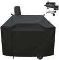 Grill Cover for Expert Grill Offset Smoker, 600D Heavy Duty Waterproof Cover for Expert Offset Smoker with Handles & Starps, Year-Round Outdoor Protection by Blackhoso