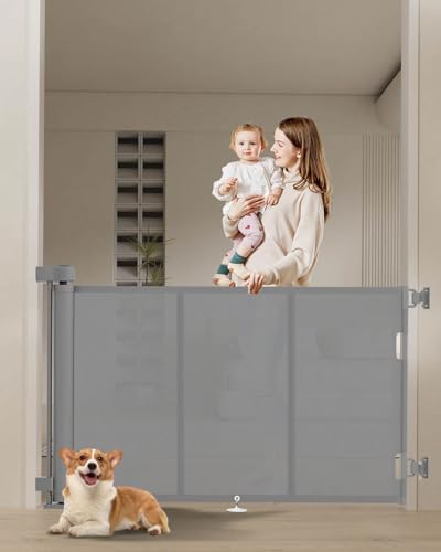 Miumoon 71 inch Reinforced Retractable Baby Gates 34 inch Tall by MiumoonBabyGates