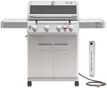 Monument Grills 4+1 Burner Natural Gas Grill with Hose, 50,000 BTU Stainless Steel Outdoor Patio Barbecue Grill with Smoker Box, Fast Heating, Knob Control, M415BZNG by MonumentGrills