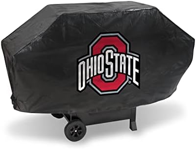 Rico Industries NCAA Clemson Tigers Black Deluxe Grill Cover Deluxe Vinyl Grill Cover - 68" Wide/Heavy Duty/Velcro Staps by RicoIndustries