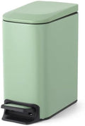 Cesun Small Bathroom Trash Can with Lid, 1.6 Gal, Soft Close, Sage Green by Cesun