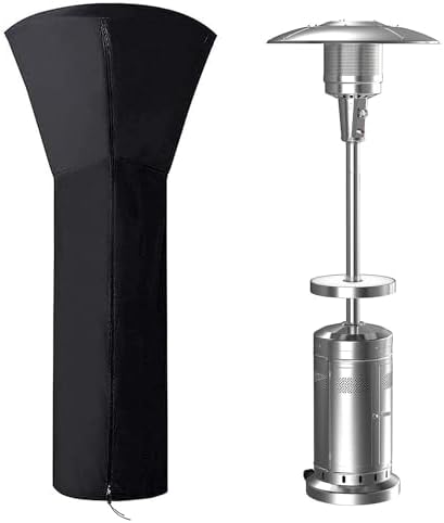 ANSTROUT 420D Patio Heater Cover, Waterproof with Zipper, Outdoor Propane Heater Cover for Any Season, Large Size: 89"H x 33"Dx19"B (Black) by ANSTROUT