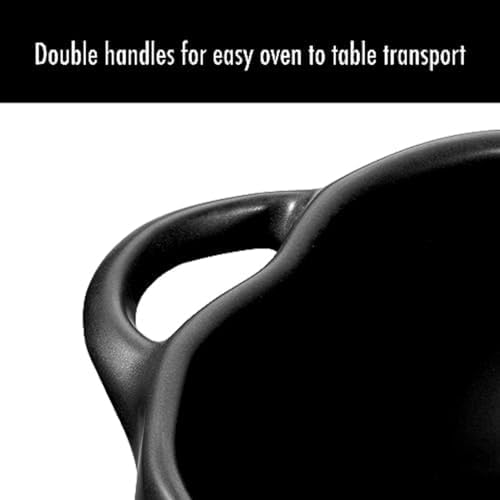 STAUB Ceramic 0.75-qt Petite Ceramic Pumpkin, Oven & Stove Safe up to 572°F, Pumpkin Dish, Ceramic Baking Dish, Candy Dish, Matte Black - Image 5