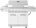 Nexgrill Propane 6-Burner Gas Grill, Stainless Steel Body with Side Burner by Nexgrill