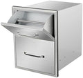 Outdoor Kitchen Drawers with Paper Towel Holder, 16" W x 20" H x 20" D, Stainless Steel Paper Towel Drawer with Flush Mount Access Drawers for Outdoor Kitchen Island and Patio Grill Statio by Unknown