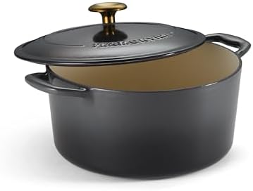 Tramontina Bestow Enameled Cast Iron 5.5-Qt Round Dutch Oven Pot with Lid by Tramontina