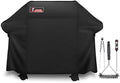 Kingkong Gas Grill Cover | Fits Weber Genesis E & S Series, Char-Broil 4 Burner | Includes Grill Brush, Tongs & Thermometer by Kingkong