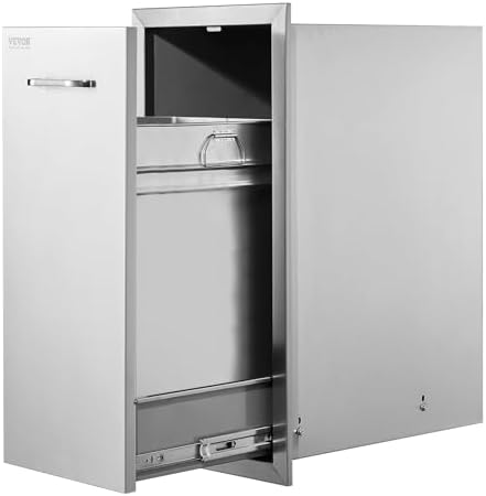 VEVOR Outdoor Kitchen Drawers 13.4"W x 25.7"H x 19.6"D Stainless Steel by VEVOR