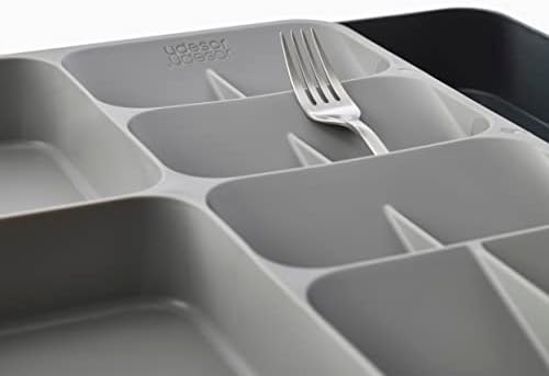 Joseph Joseph DrawerStore Expanding Flatware Cutlery, Utensil & Gadgets Organiser, Expandable in Drawer Space Saving Tray- Grey - Image 6