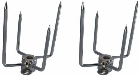 OneGrill Electric Dual Post Open Fire Rotisserie System- 45 Inch Chrome - Image 4