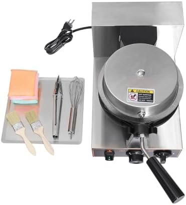 Commercial Bubble Waffle Maker, 1300W Electric Honeycomb-Shaped Waffle Machine, Stainless Steel Waffle Iron Baker with Non-Stick Coating, 180° Rotating, 122-572℉ Temperature Adjustable, 30 Egg Cones - Image 3