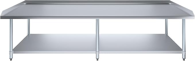 96" x 30" Stainless Steel Equipment Stand with Undershelf NSF - Image 5
