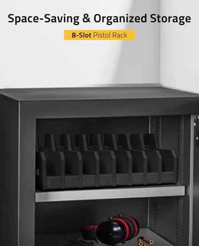 CVLIFE Foam Handgun Holder for Gun Safe Cabinet Accessories - 8 Slots Pistol Rack Stand - Image 2