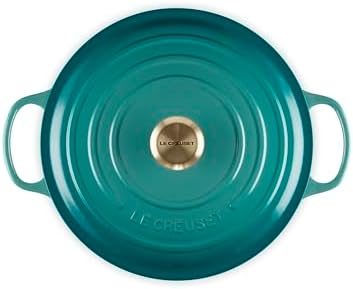 Le Creuset Enameled Cast Iron Round Dutch Oven, 7.25 qt., Riviera - Image 2